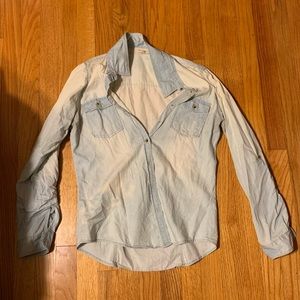 Faded blue button up shirt
